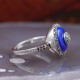 Bague d'exception en argent et pierre Lapis Lazuli