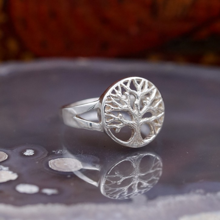 Bague arbre de vie en argent