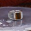 Bague en argent et pierre oeil de tigre