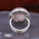 Bague en argent et pierre quartz rose