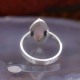 Bague en argent et pierre quartz rose