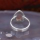 Bague en argent et pierre quartz rose