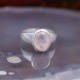 Bague en argent et pierre quartz rose