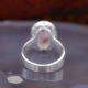 Bague en argent et pierre quartz rose