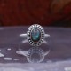 Bague en argent et pierre labradorite