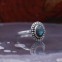 Bague en argent et pierre labradorite