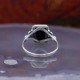 Bague en argent et pierre onyx