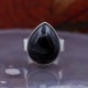 Bague en argent et pierre onyx