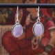 Boucles d'oreilles en argent et pierre kunzite