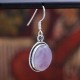 Boucles d'oreilles en argent et pierre kunzite