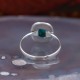 Bague en argent et pierre howlite turquoise