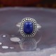 Bague en argent et pierre lapis lazuli