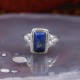 Bague en argent et pierre lapis lazuli