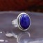 Bague en argent et pierre lapis lazuli