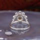 Bague en argent et pierre citrine