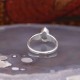 Bague en argent et pierre topaze bleue