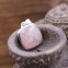 Pendentif en argent et pierre quartz rose