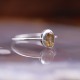 Bague en argent et pierre citrine