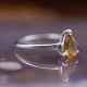 Bague en argent et pierre citrine