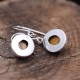 Boucles d'oreilles en argent et pierre oeil de tigre