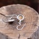 Boucles d'oreilles en argent et pierre oeil de tigre