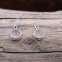 Boucles d'oreilles en argent et pierre quartz rose