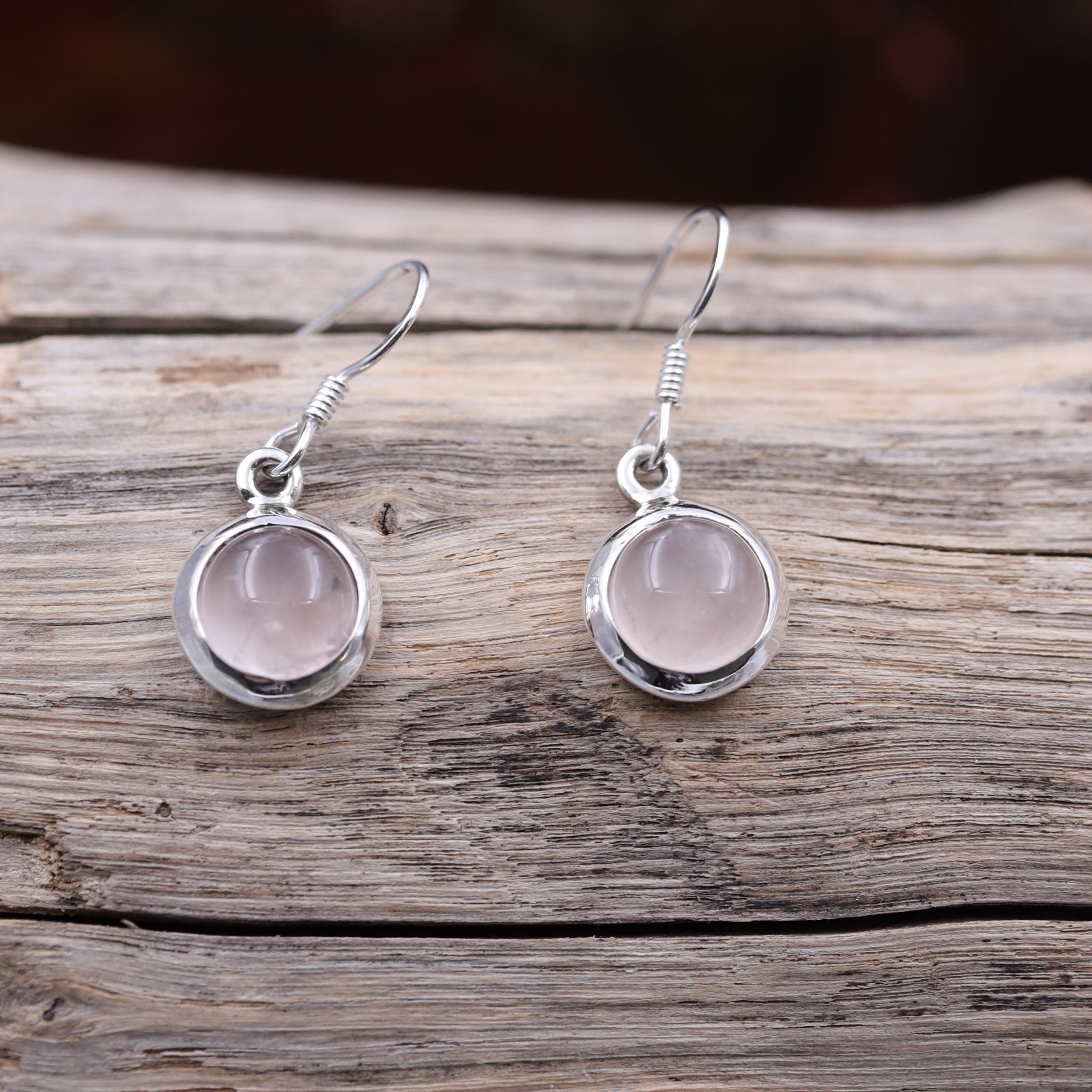 Tunnels Oreille 2PCS En Quartz Rose - Écarteurs Unisexe Fantaisie 20mm - KnSam