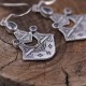 Boucles d'oreilles en argent et pierre onyx