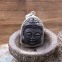 Pendentif  Bouddha en argent et pierre obsidienne