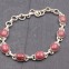 Bracelet en argent et pierre rhodonite