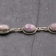 Bracelet en argent et pierre kunzite