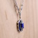 Collier d'exception pierre Lapis Lazuli émail