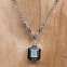 Collier d'exception en argent et pierre jade email