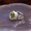 Bague en argent et pierre topaze jaune
