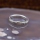 Bague en argent Snake ronde