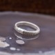 Bague en argent Snake ronde