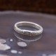 Bague en argent Snake ronde
