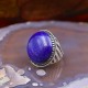 Bague en argent et pierre lapis lazuli