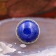 Bague en argent et pierre lapis lazuli