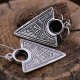 Boucles d'oreilles en argent et pierre onyx