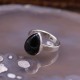 Bague en argent et pierre onyx