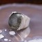 Bague d'exception en argent et pierre quartz rutile