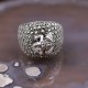 Bague grenouille d'exception en argent