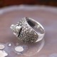 Bague grenouille d'exception en argent