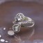 Bague d'exception en argent et pierre topaze claire