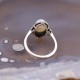 Bague d'exception pierre nacre et marcassites
