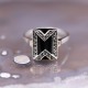 Bague d'exception pierre onyx