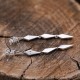 Boucles d'oreilles d'exception en argent et marcassites