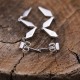 Boucles d'oreilles d'exception en argent et marcassites