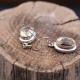 Boucles d'oreilles en argent et pierre citrine